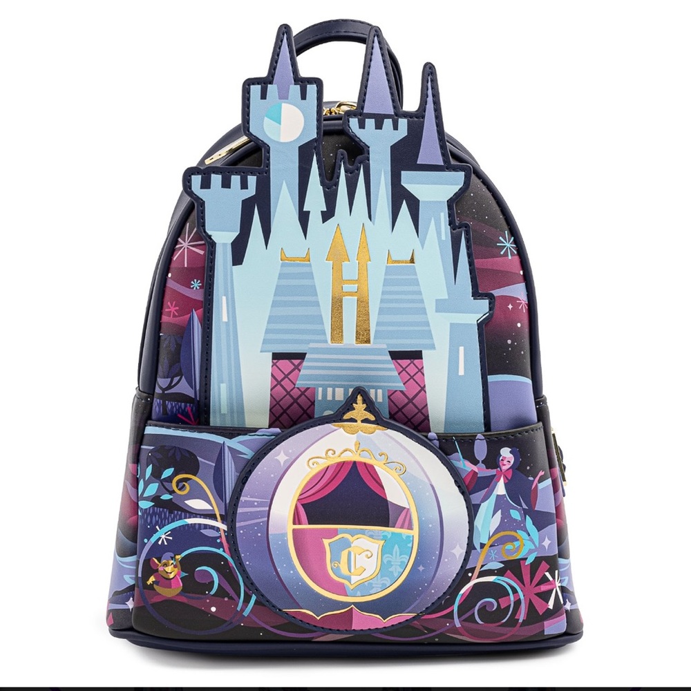 Disney Loungefly Mini Backpack - Disney Castle Series - Cinderella Castle